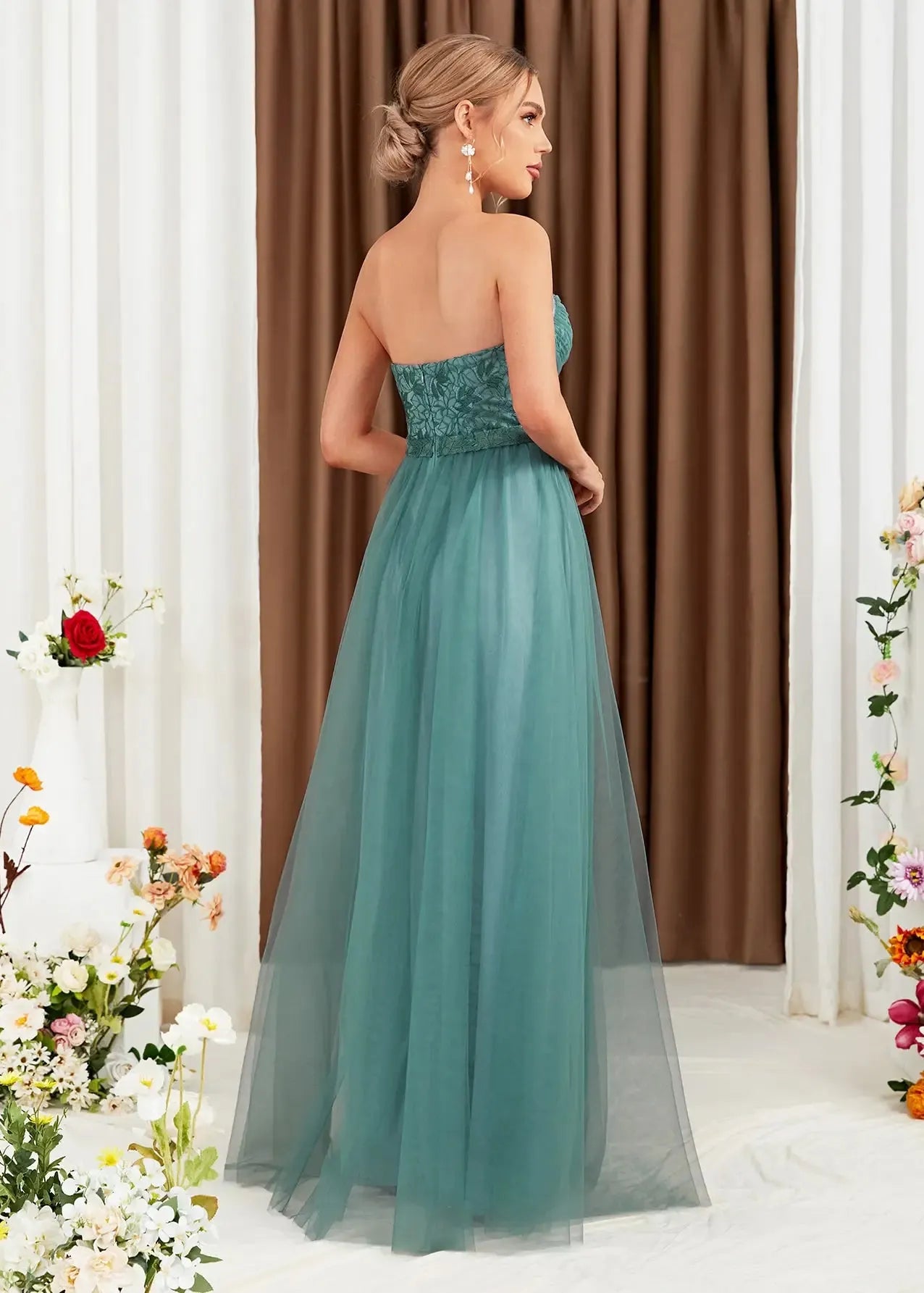 Robe bustier demoiselle d'honneur