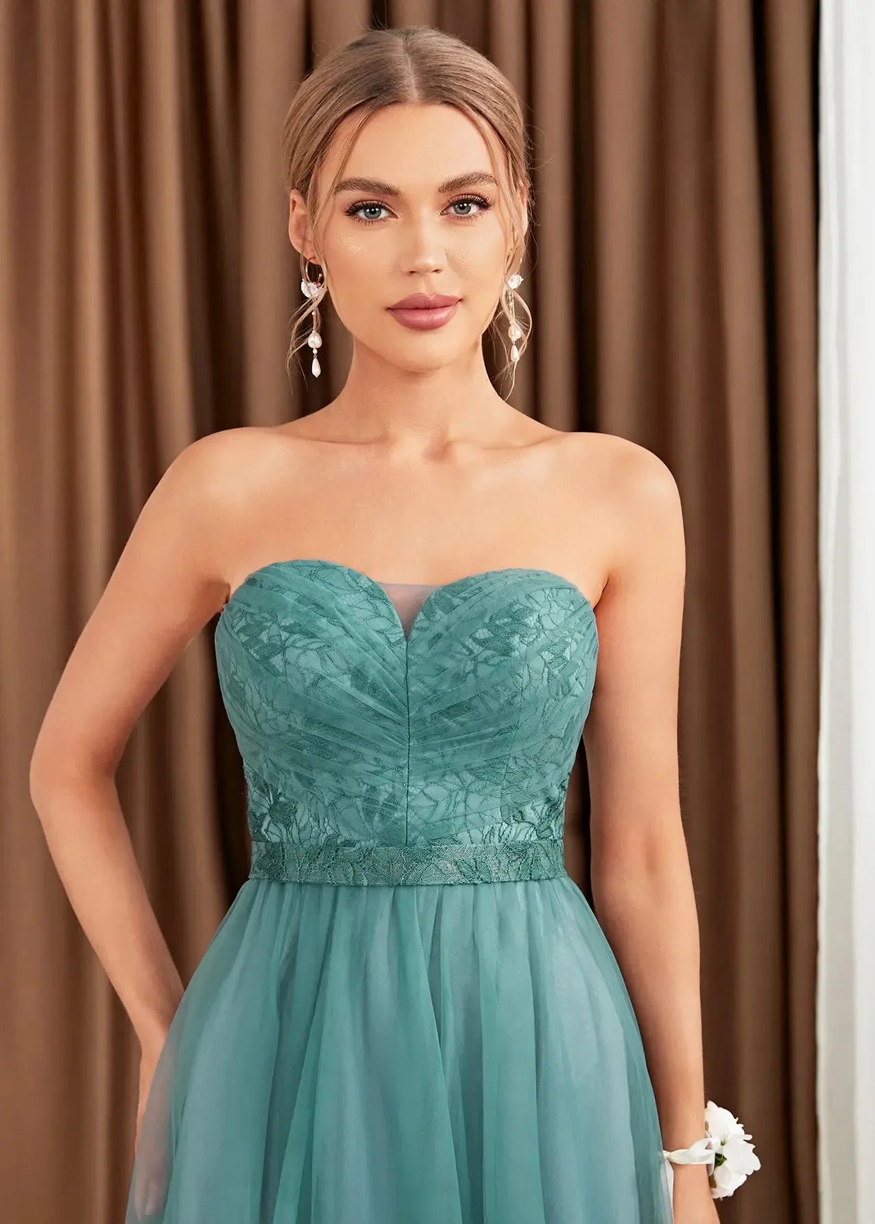 Robe bustier demoiselle d'honneur