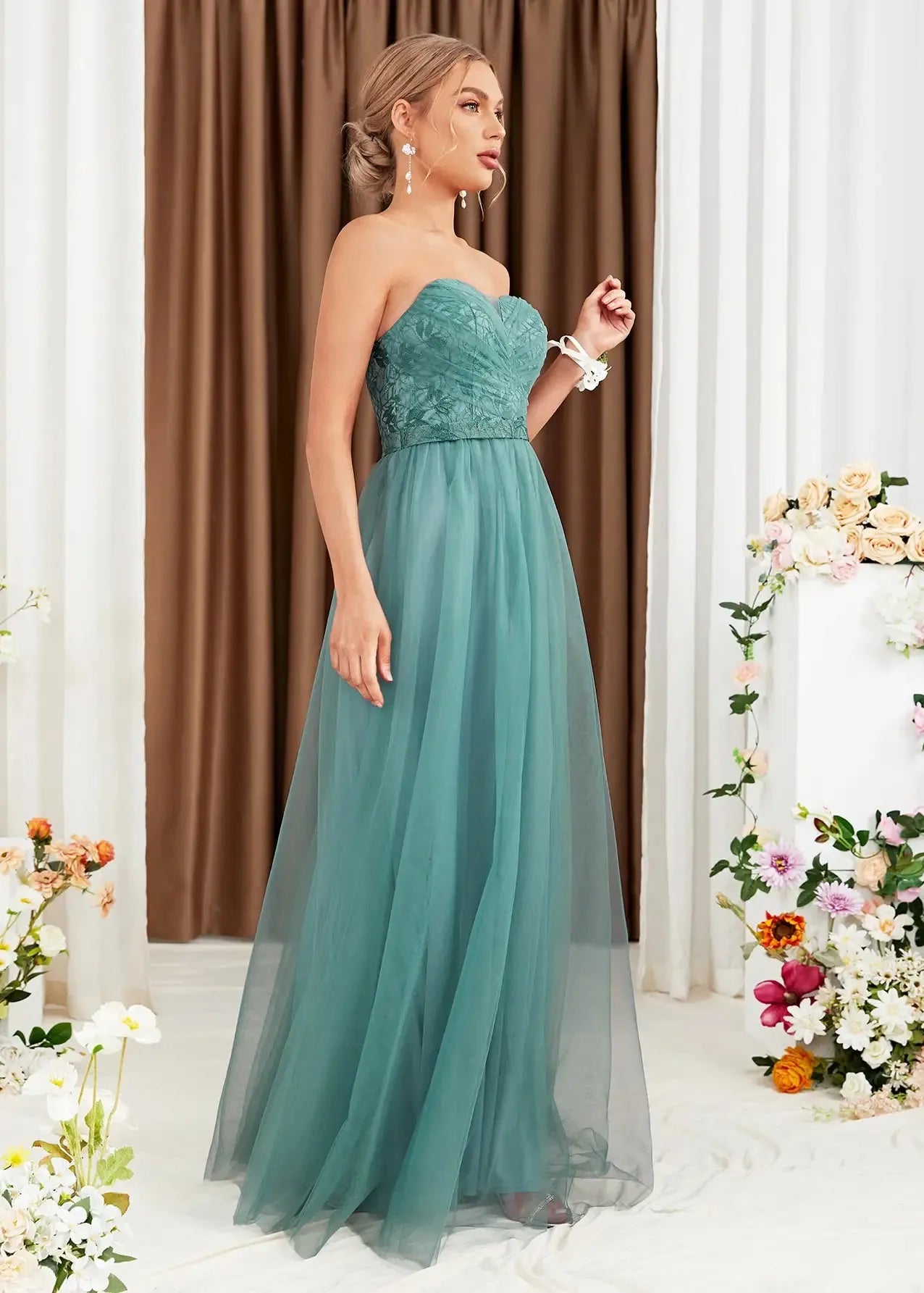 Robe bustier demoiselle d'honneur