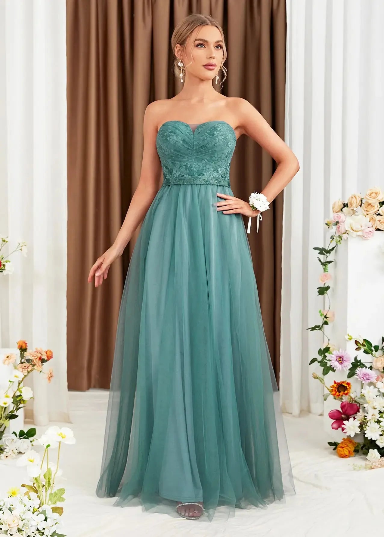 Robe bustier demoiselle d'honneur