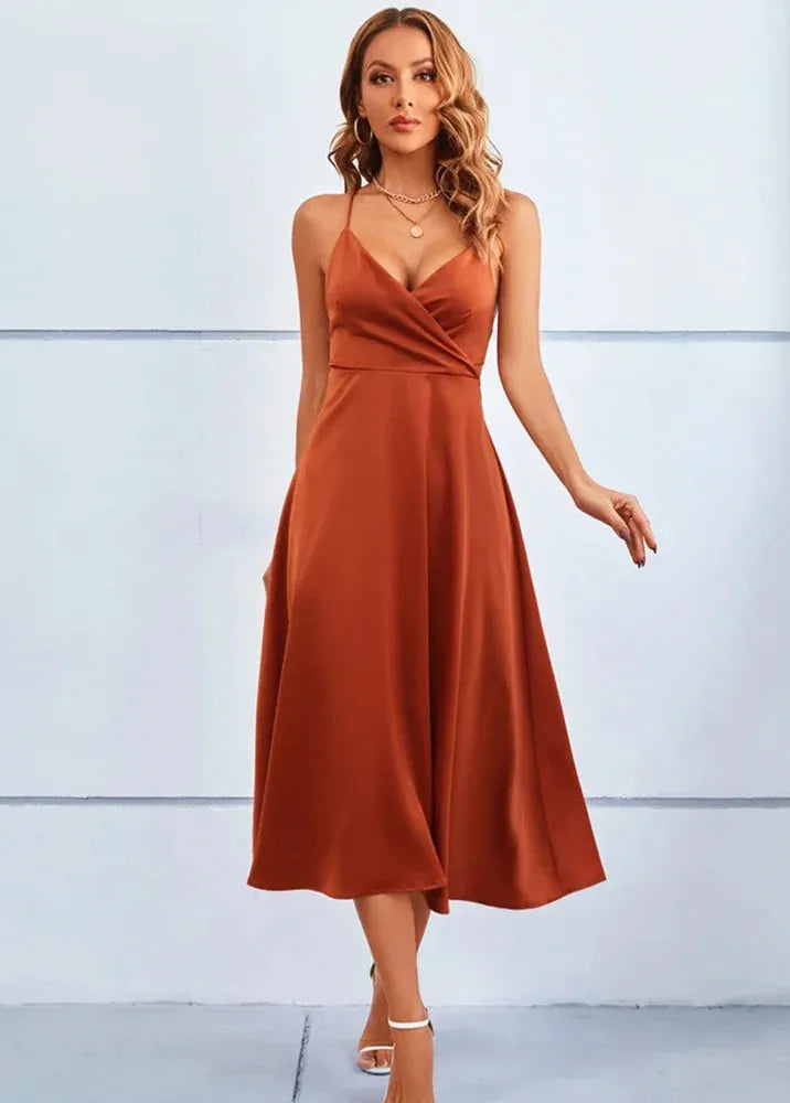 Robe chic terracotta