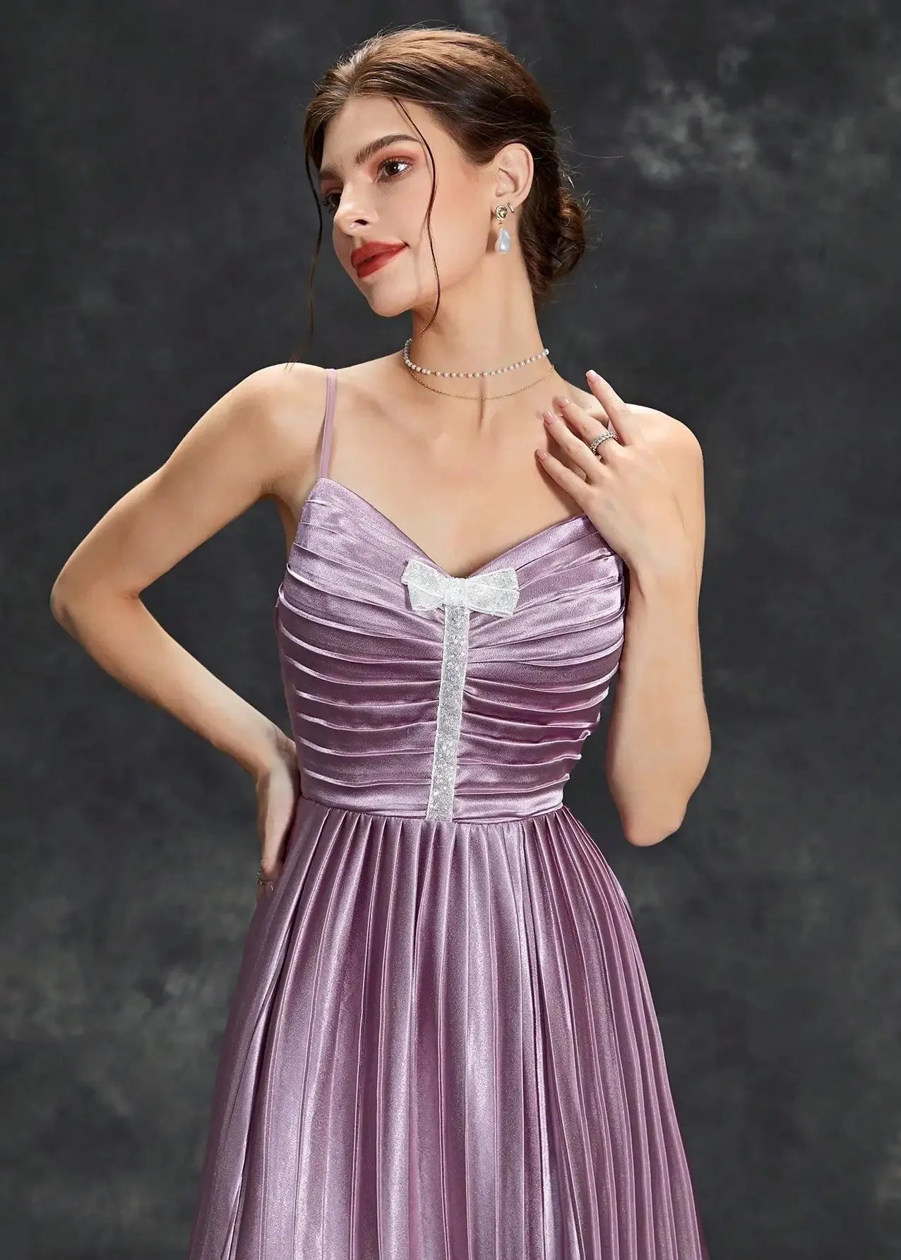 Robe de bal rose