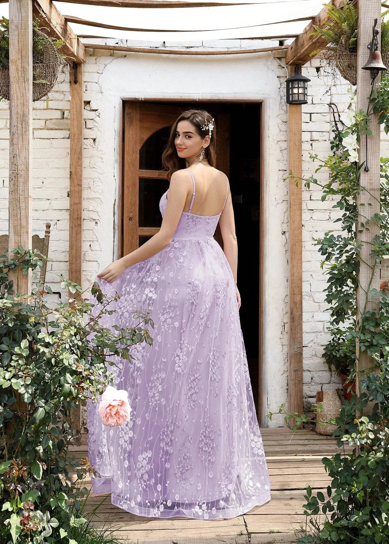 Robe de demoiselle d'honneur couleur lavande