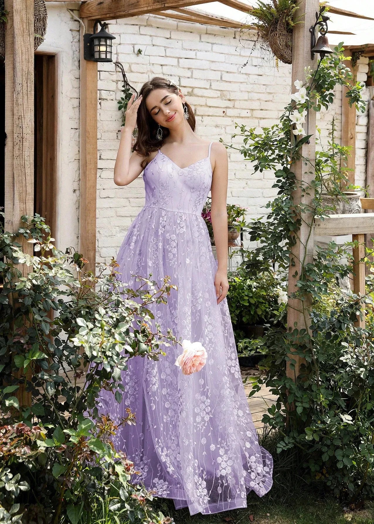 Robe de demoiselle d'honneur couleur lavande