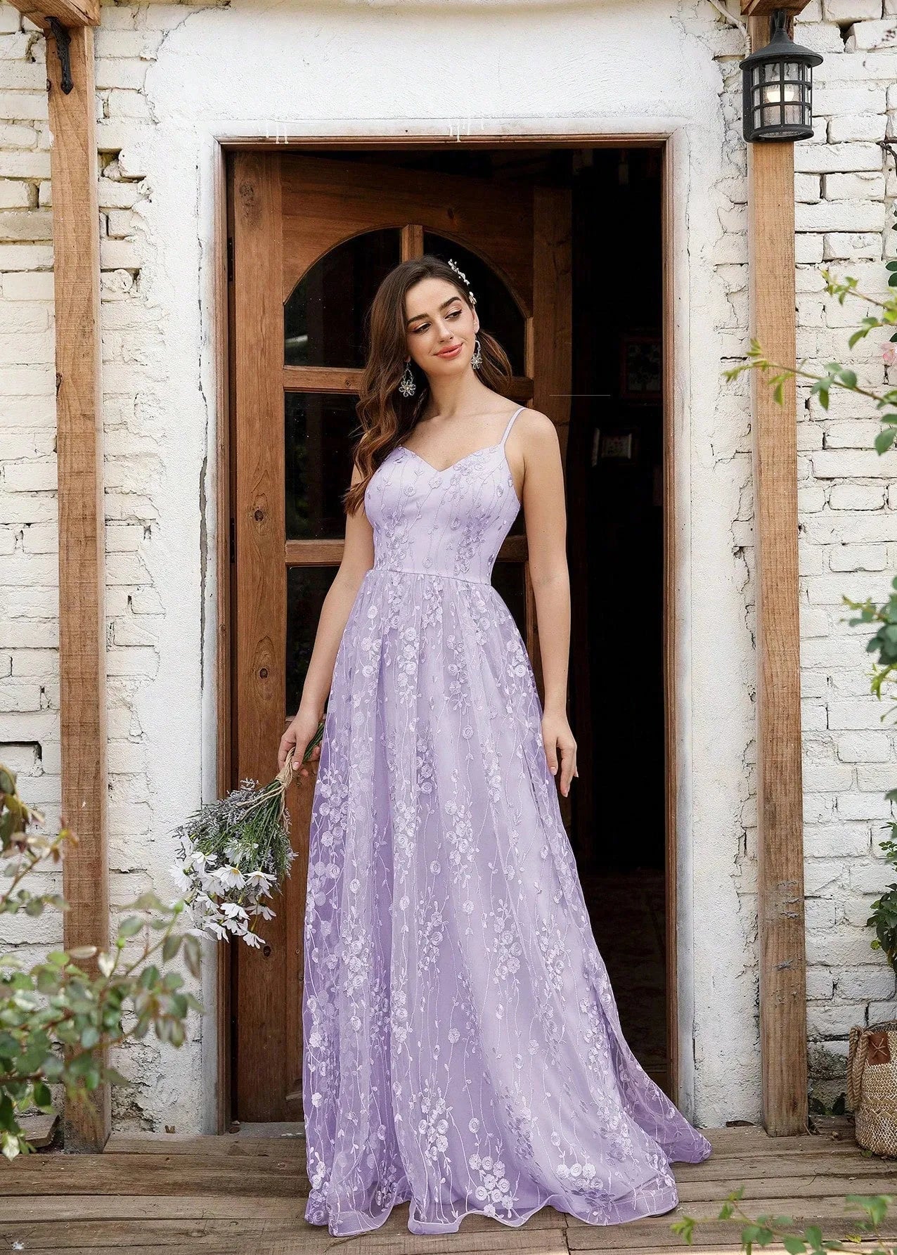 Robe de demoiselle d'honneur couleur lavande