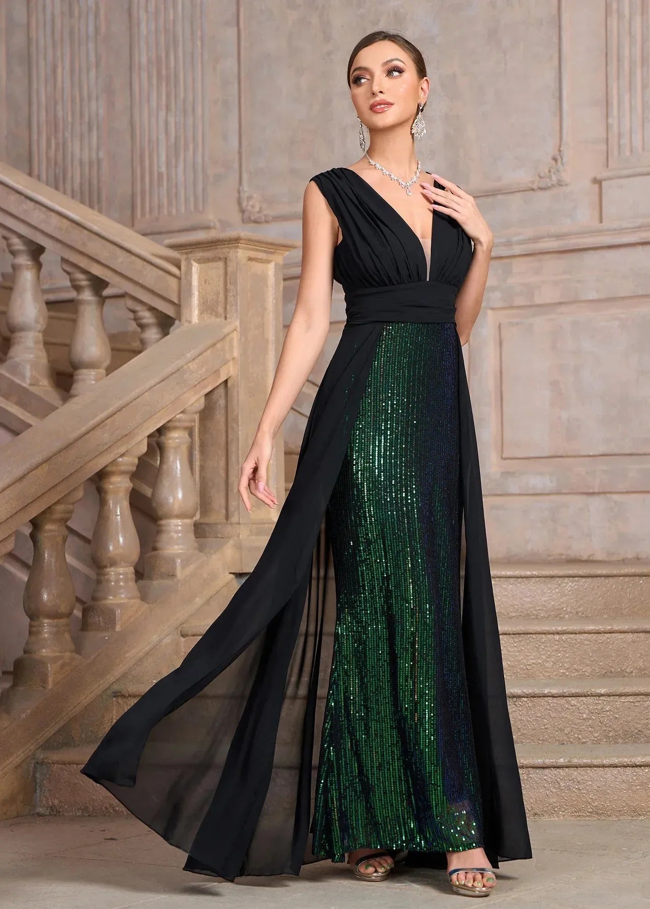 Robe de gala longue chic