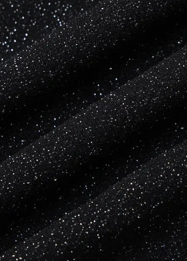 Robe de soirée noire brillante