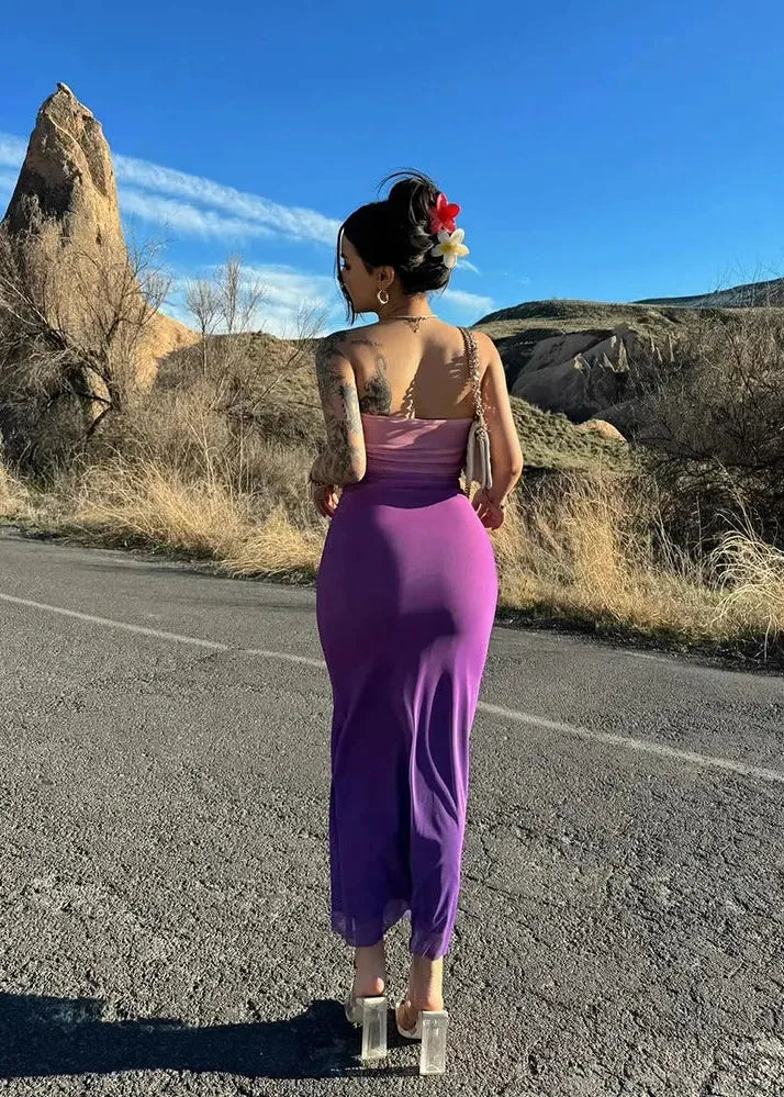 Robe dégradé couleur