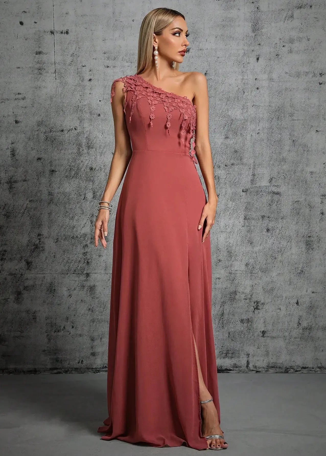 Robe demoiselle d'honneur vieux rose