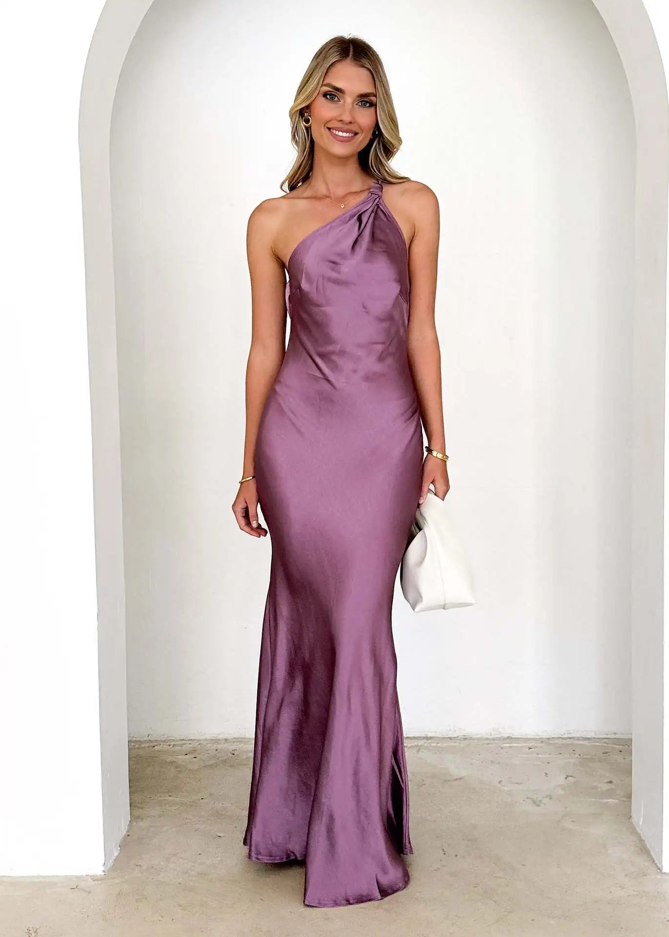 Robe demoiselle d'honneur violet