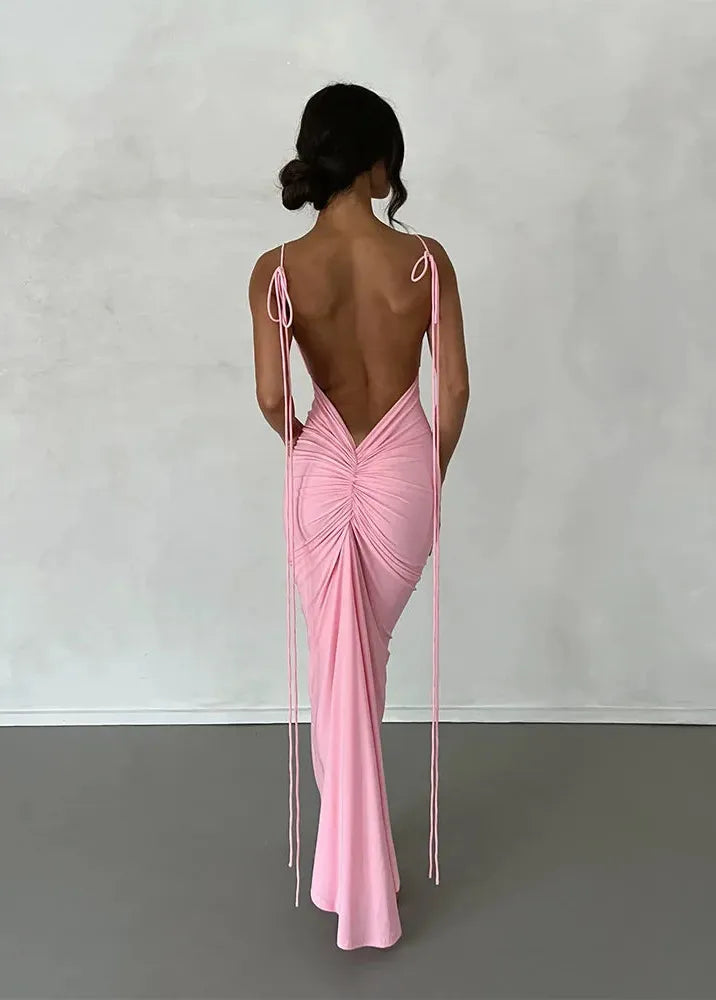 Robe dos nu plongeant
