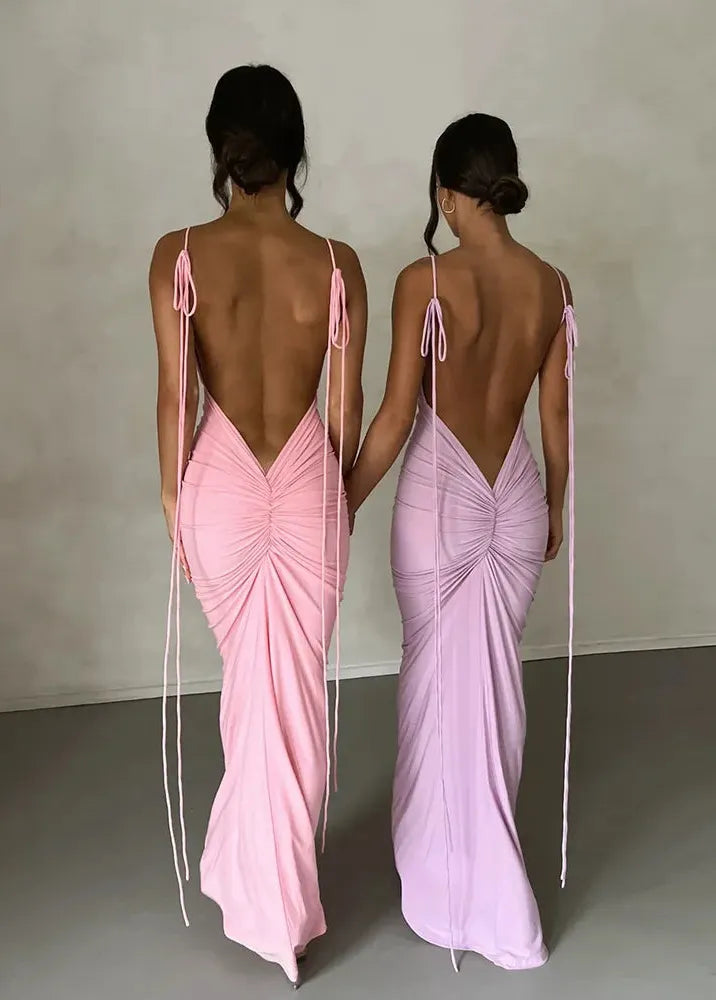 Robe dos nu plongeant