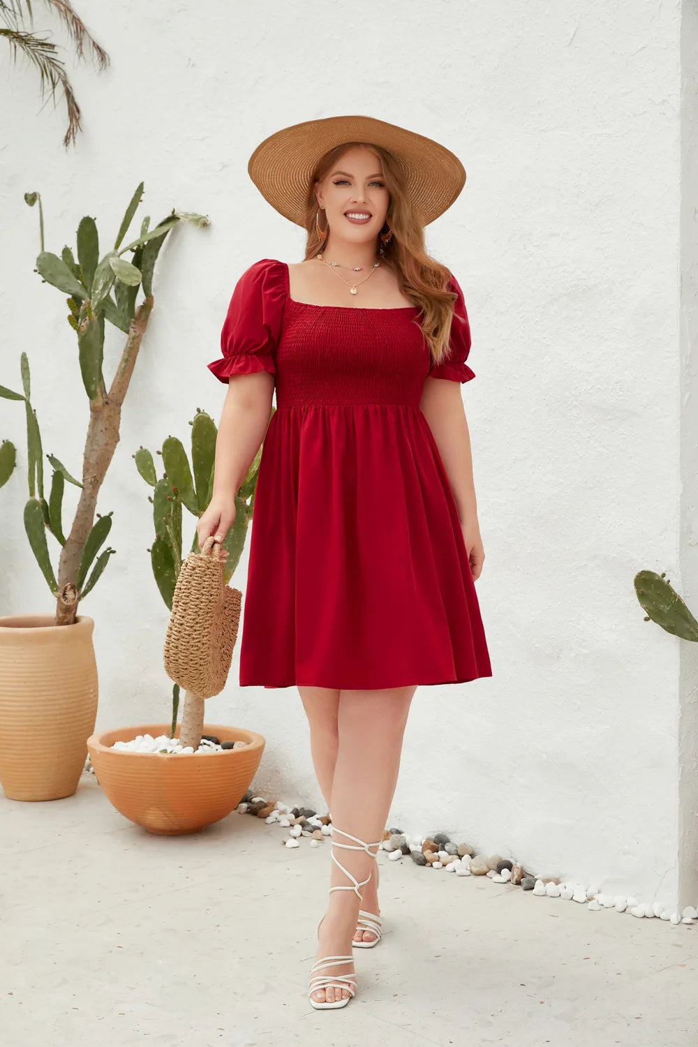 Robe évasée grande taille