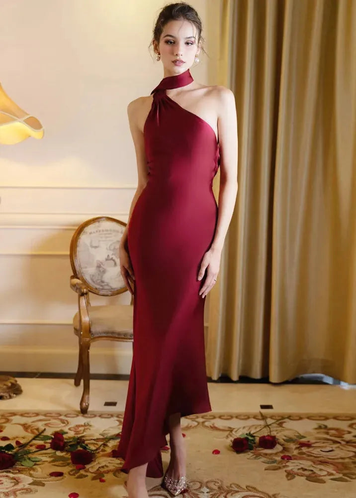 Robe gala satin-Robe Parfaite