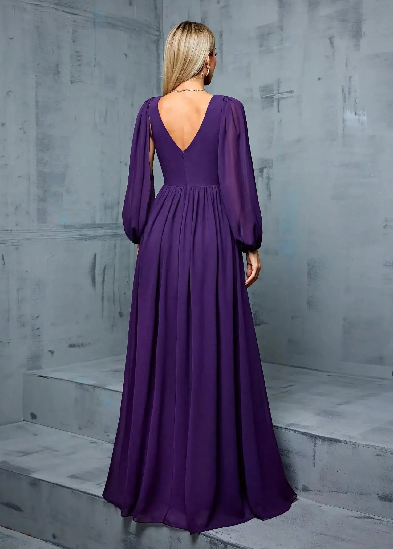 Robe gala violette