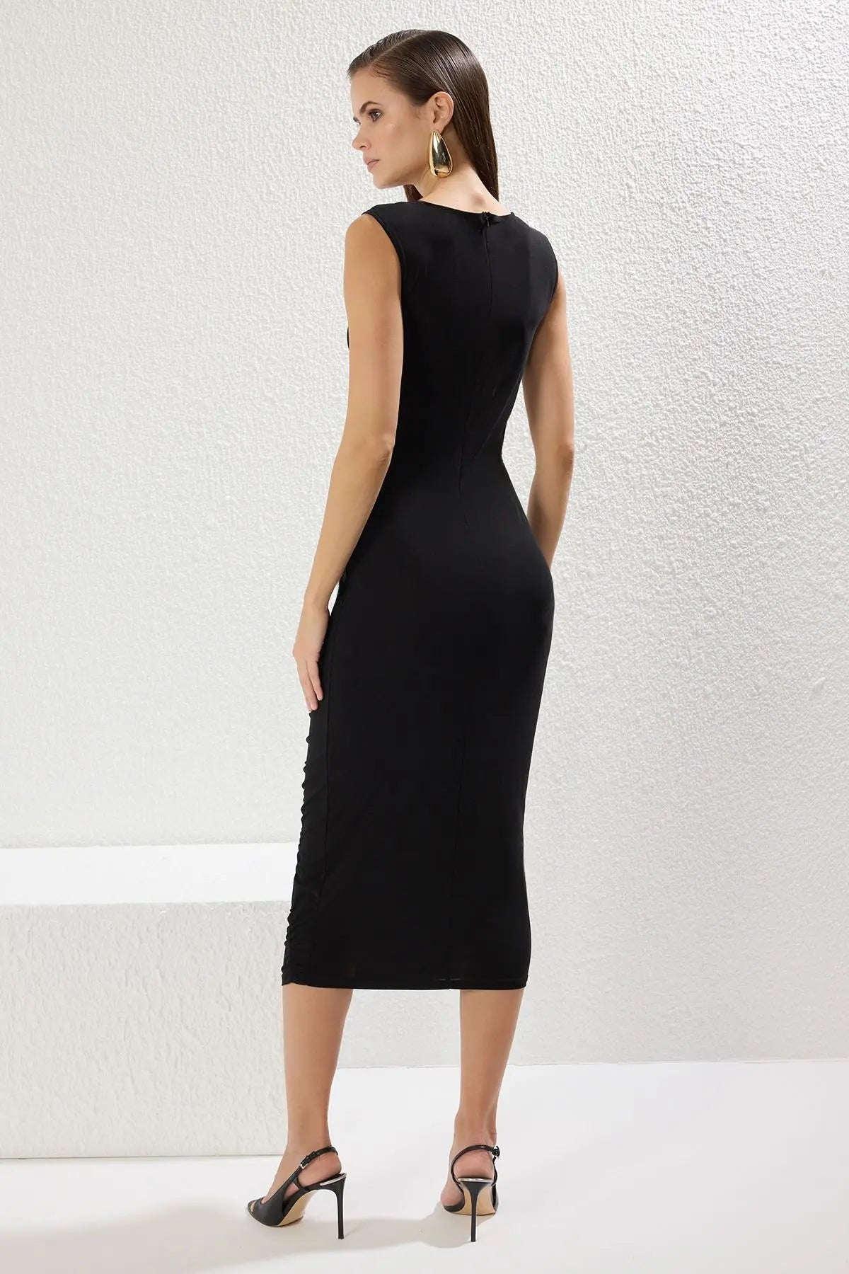 Robe midi noire