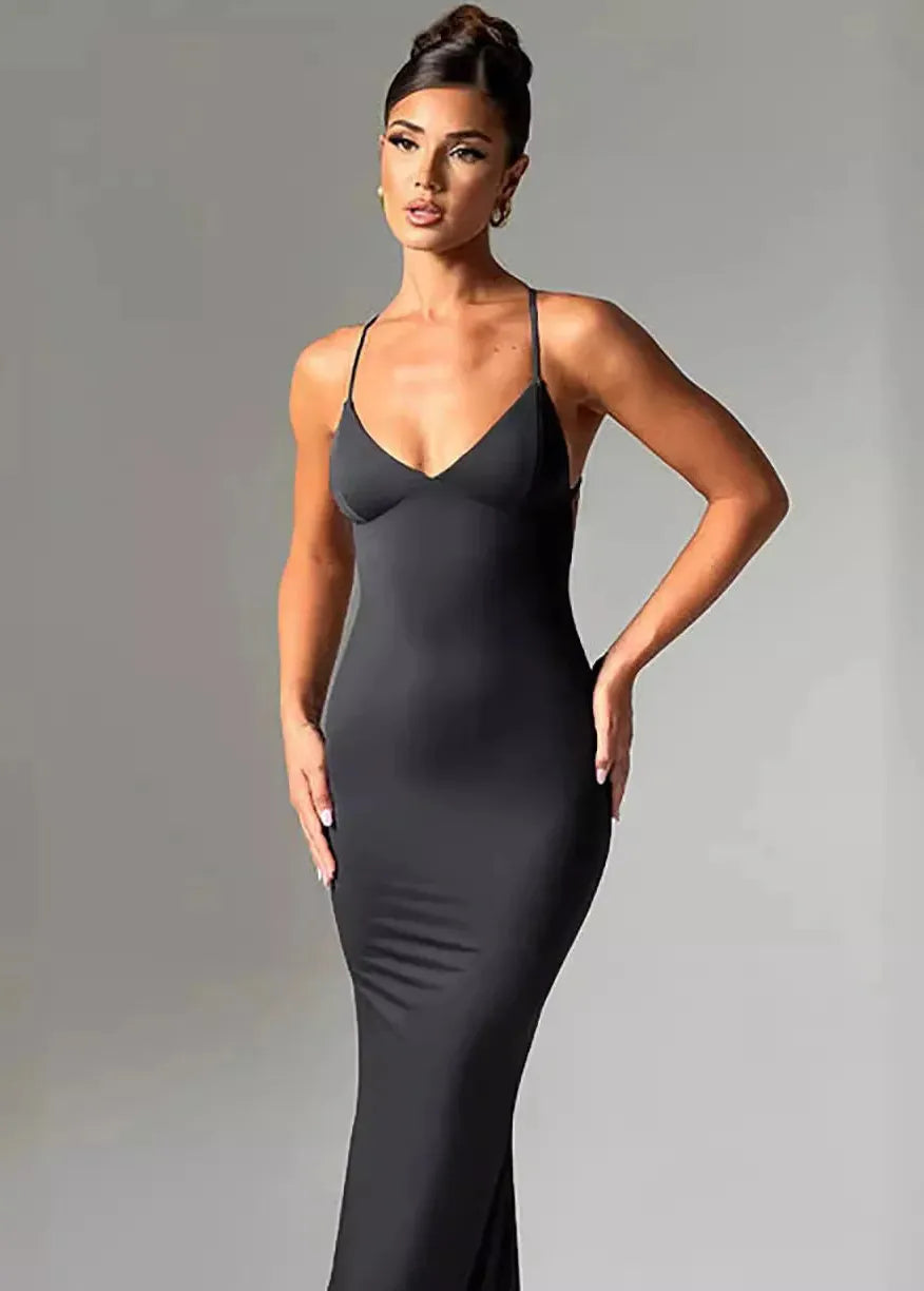 Robe moulante dos nu-Robe Parfaite
