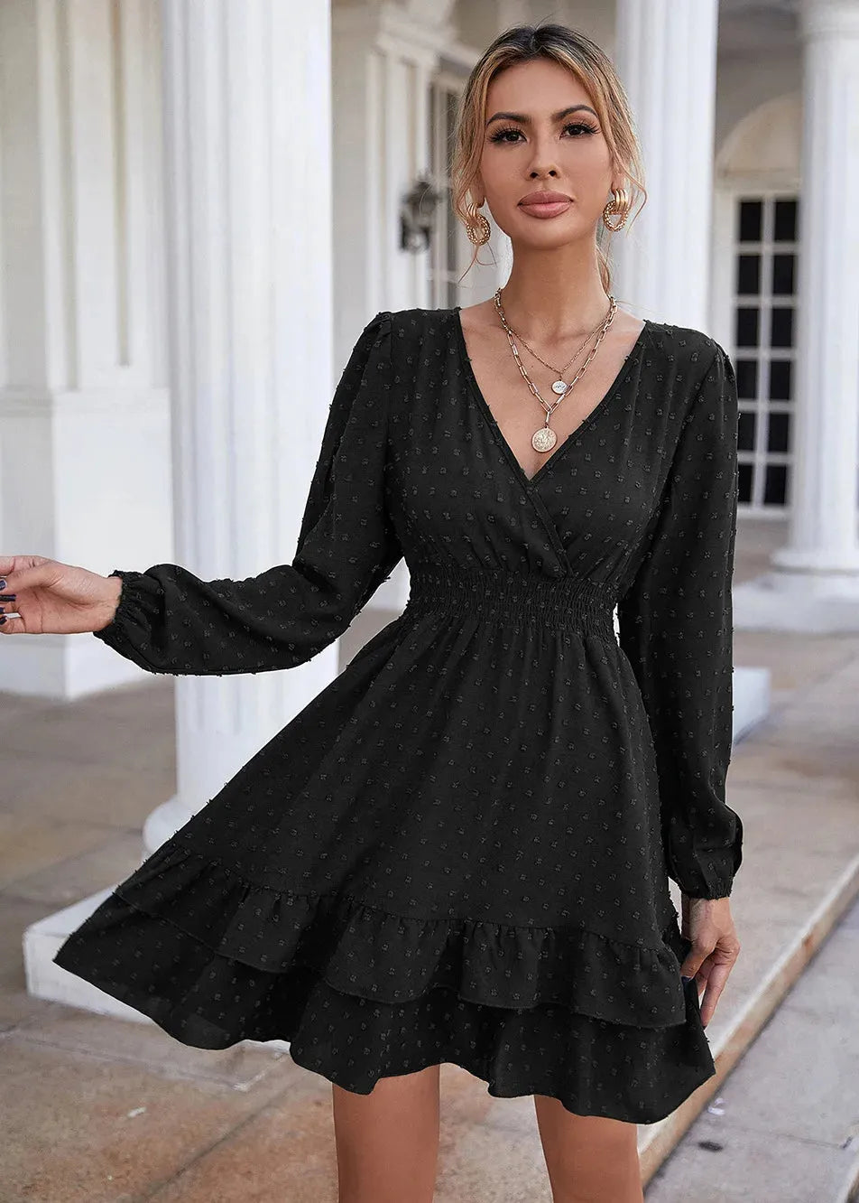 Robe noire pois