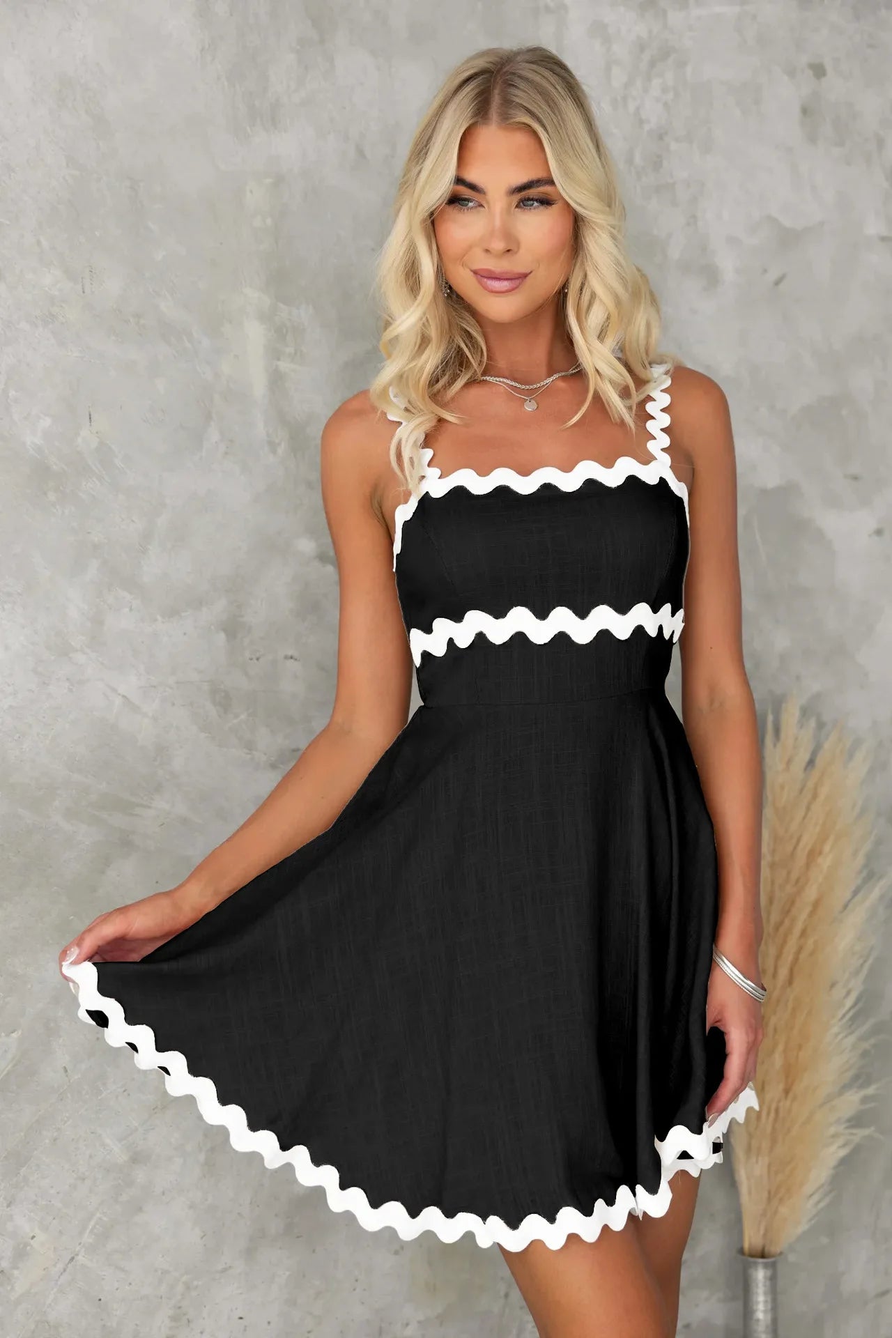 Robe patineuse noire