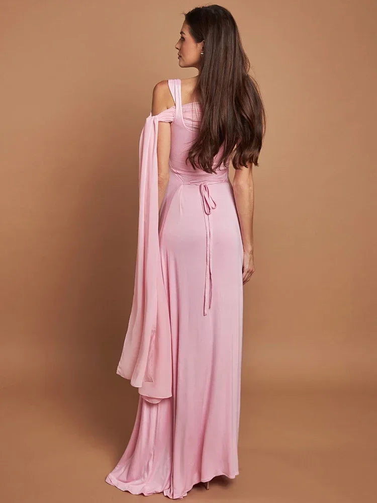 Robe rose pour ceremonie