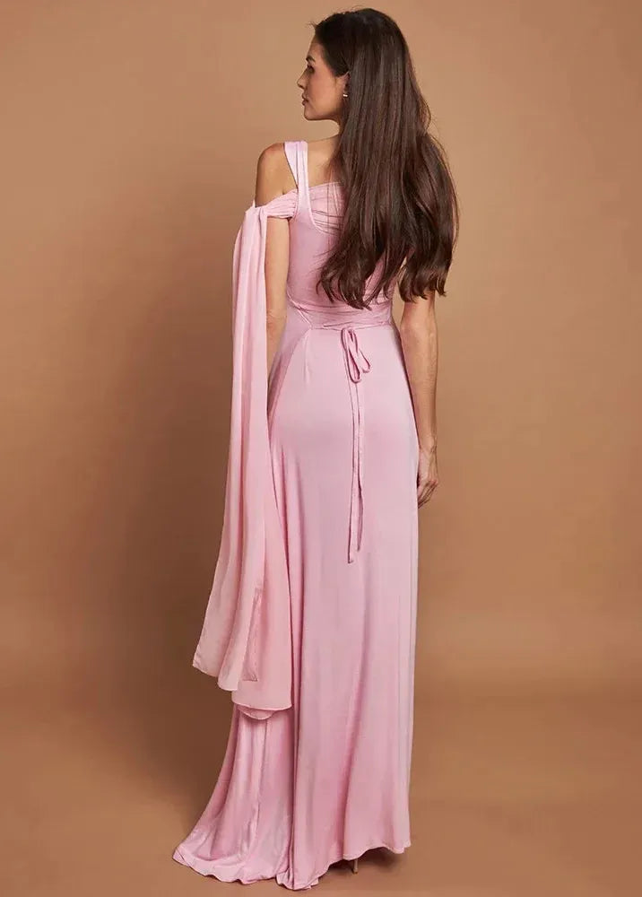 Robe rose pour ceremonie