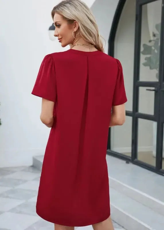 Robe rouge ample