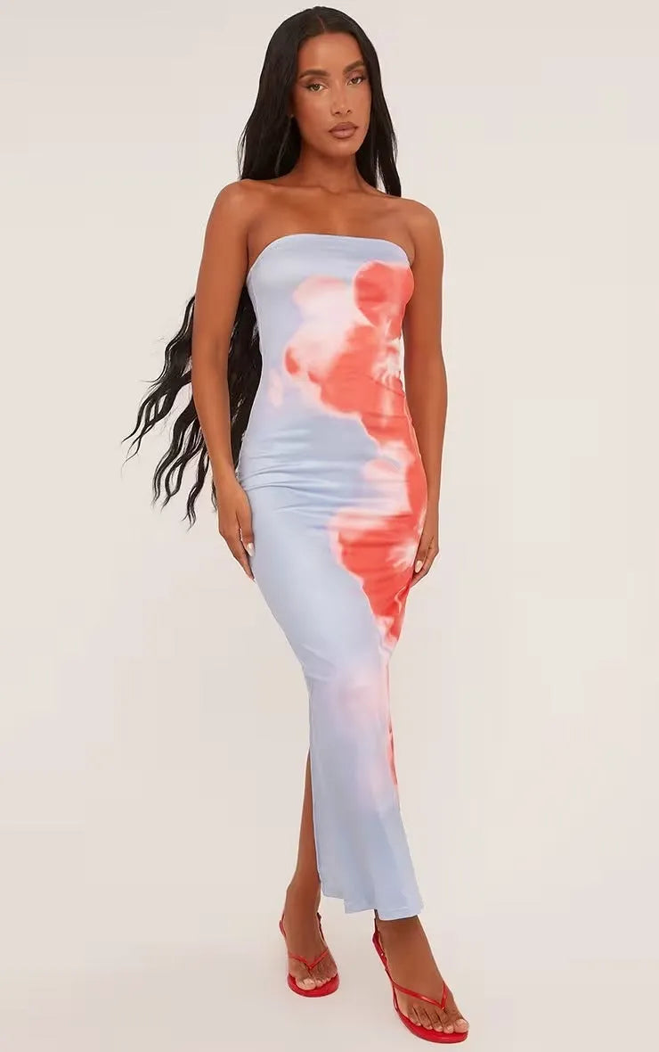 Robe tube longue