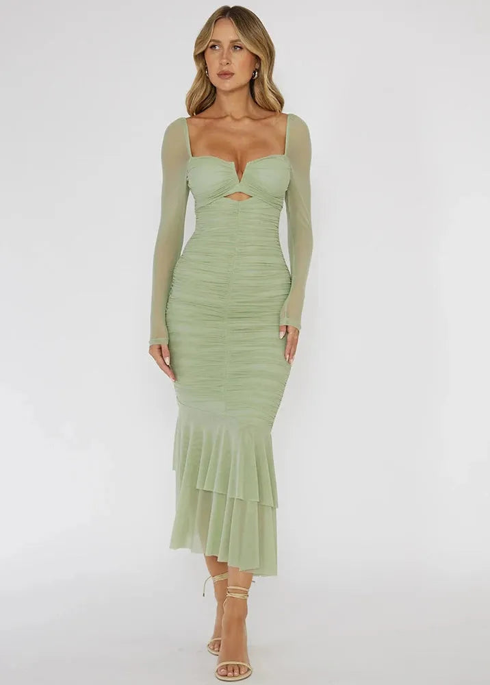 Robe vert pastel