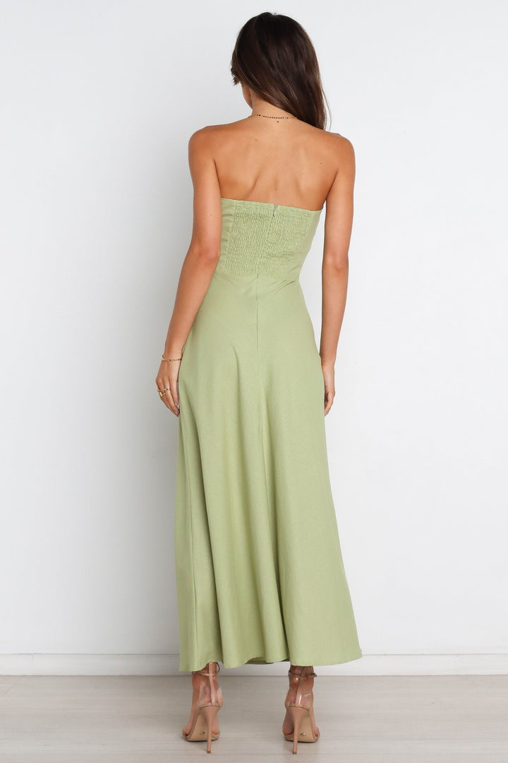Robe vert sauge demoiselle d'honneur