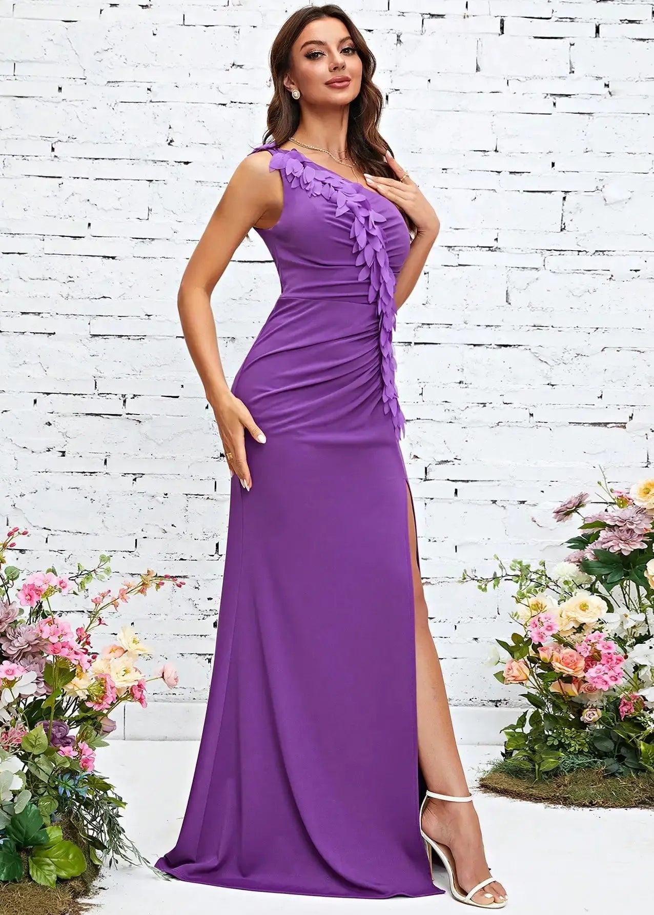 Robe violette demoiselle d'honneur