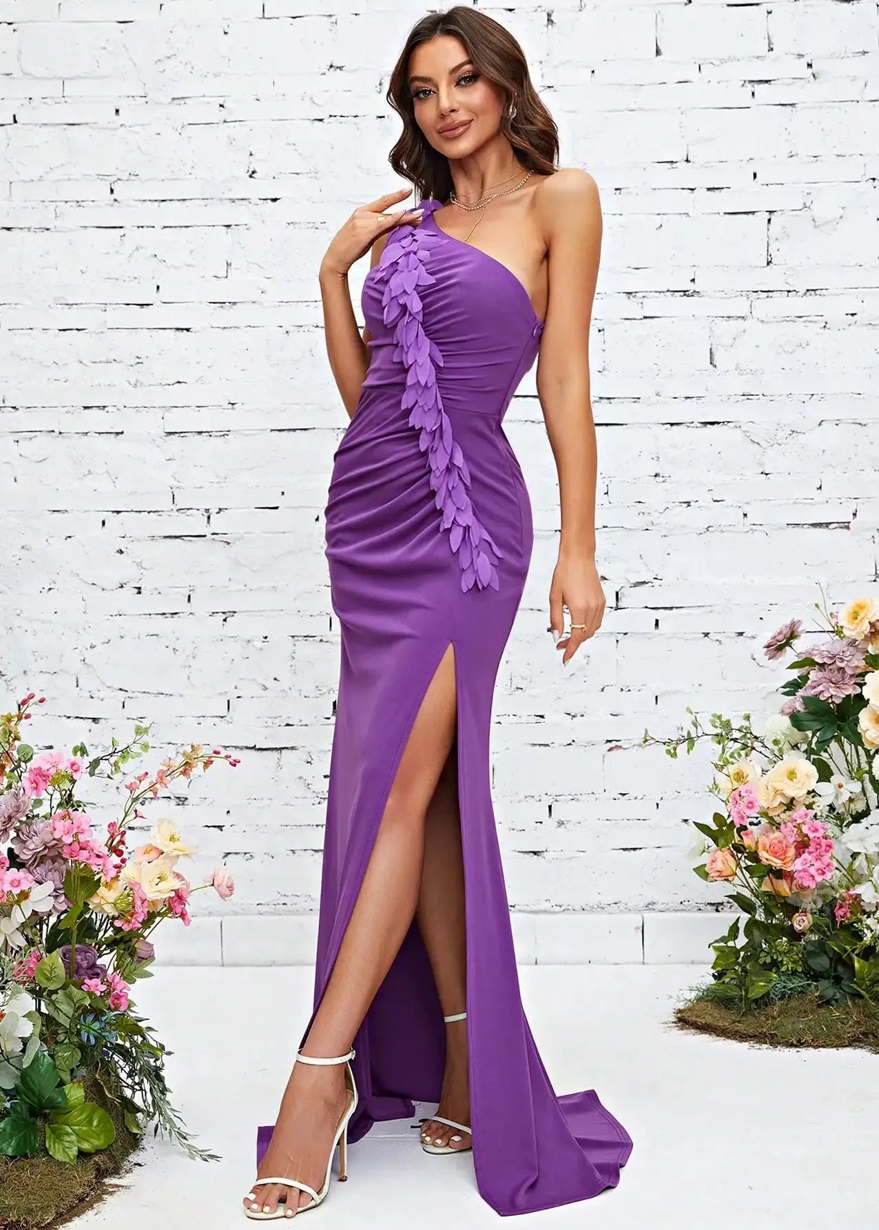 Robe violette demoiselle d'honneur