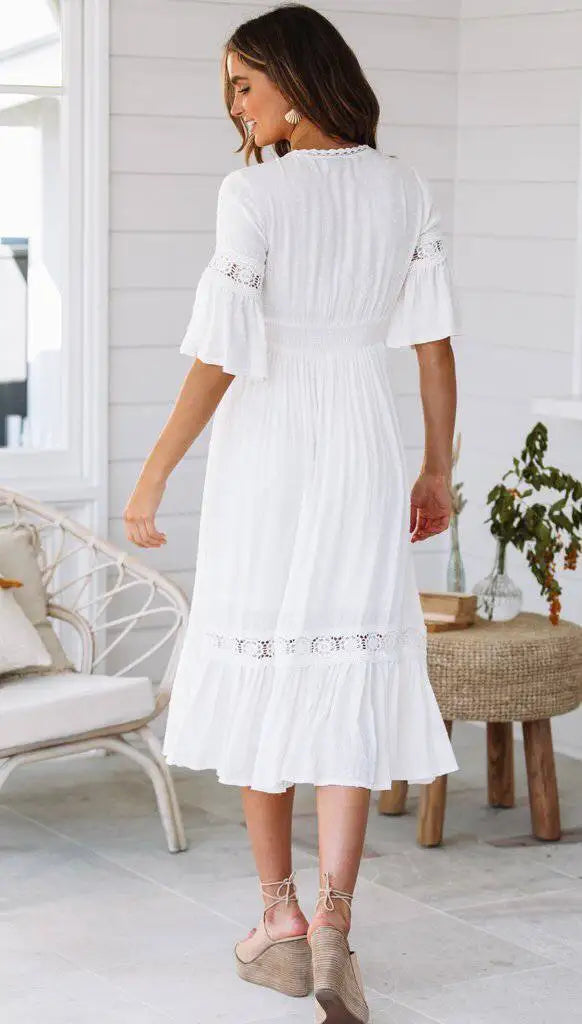 Robe boheme blanche