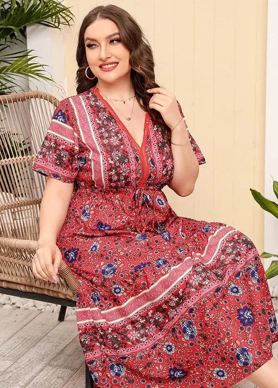 Robe boheme femme ronde