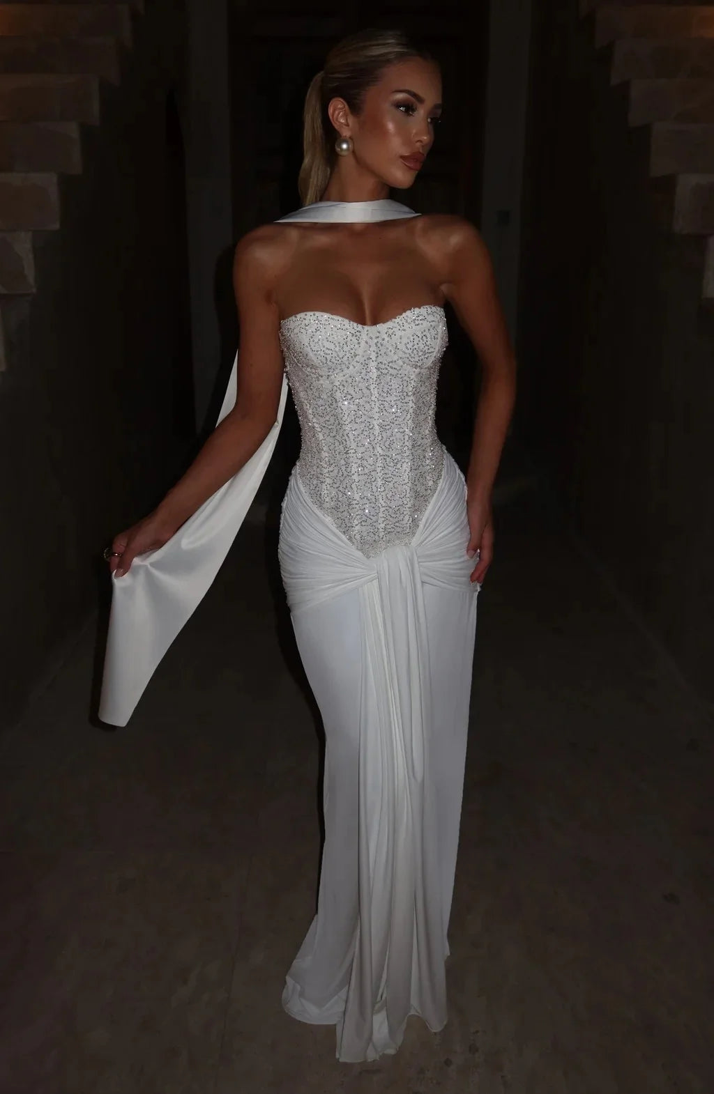 Robe de soirée à paillettes