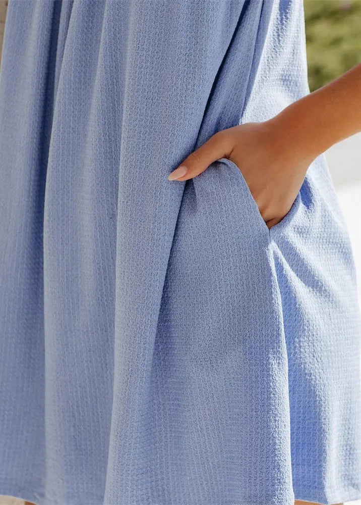 Robe trapeze bleu