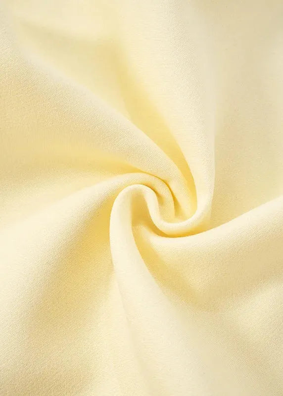 Robe demoiselle d'honneur jaune pastel