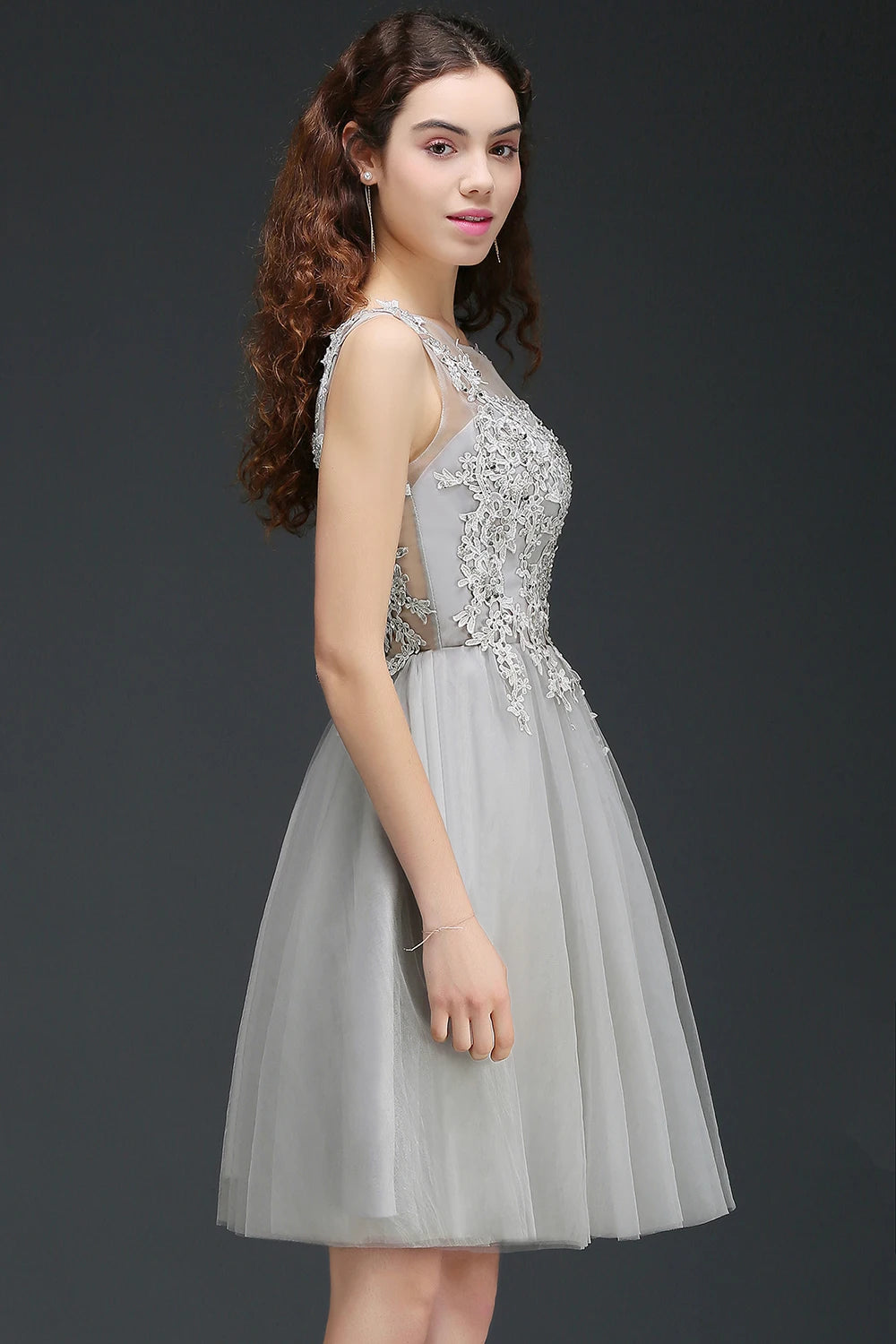 Robe dentelle tulle