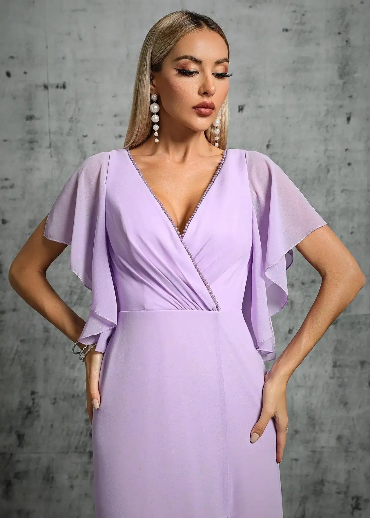 Robe lilas demoiselle d'honneur