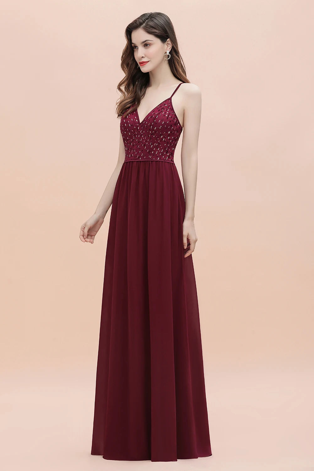 Robe demoiselle d honneur bordeaux