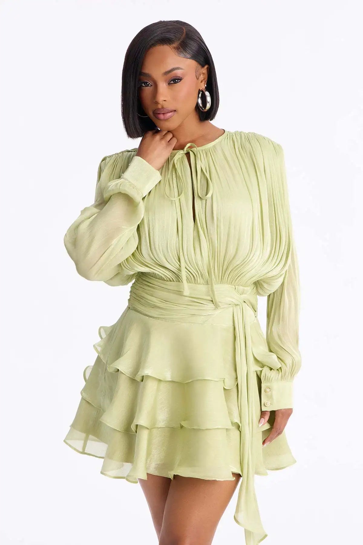Robe verte chic