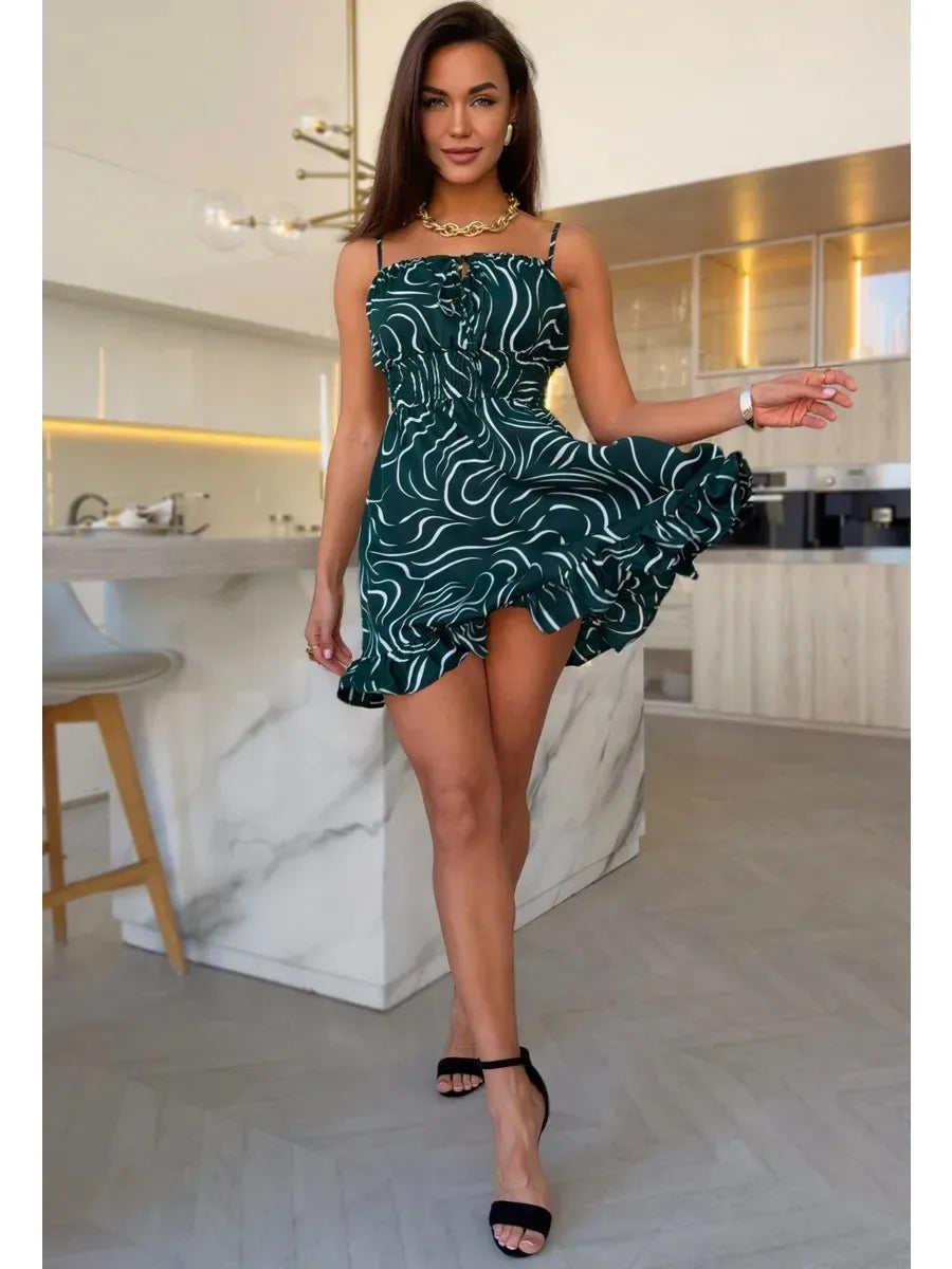 Robe patineuse verte