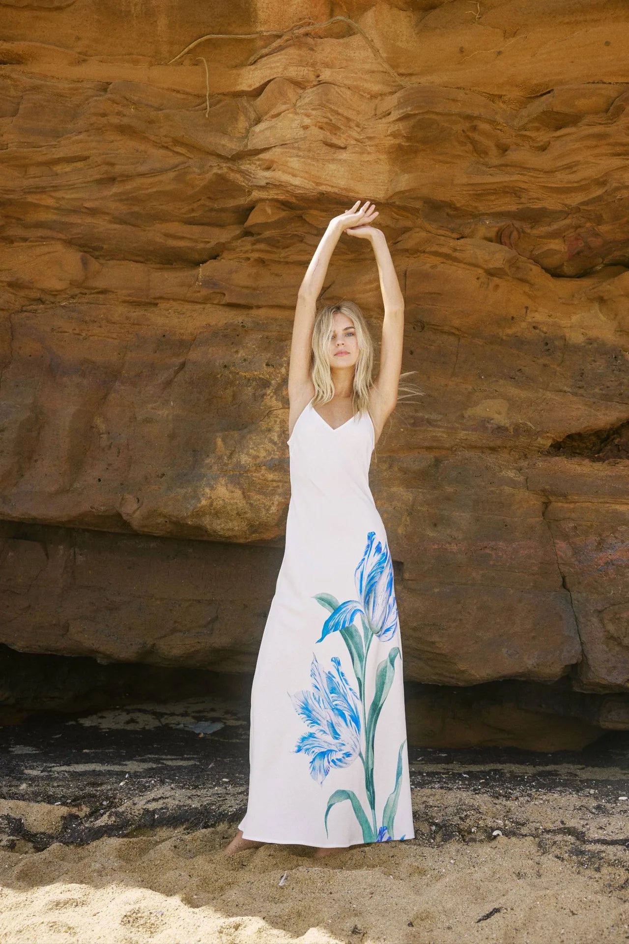 Robe blanche imprimé fleur