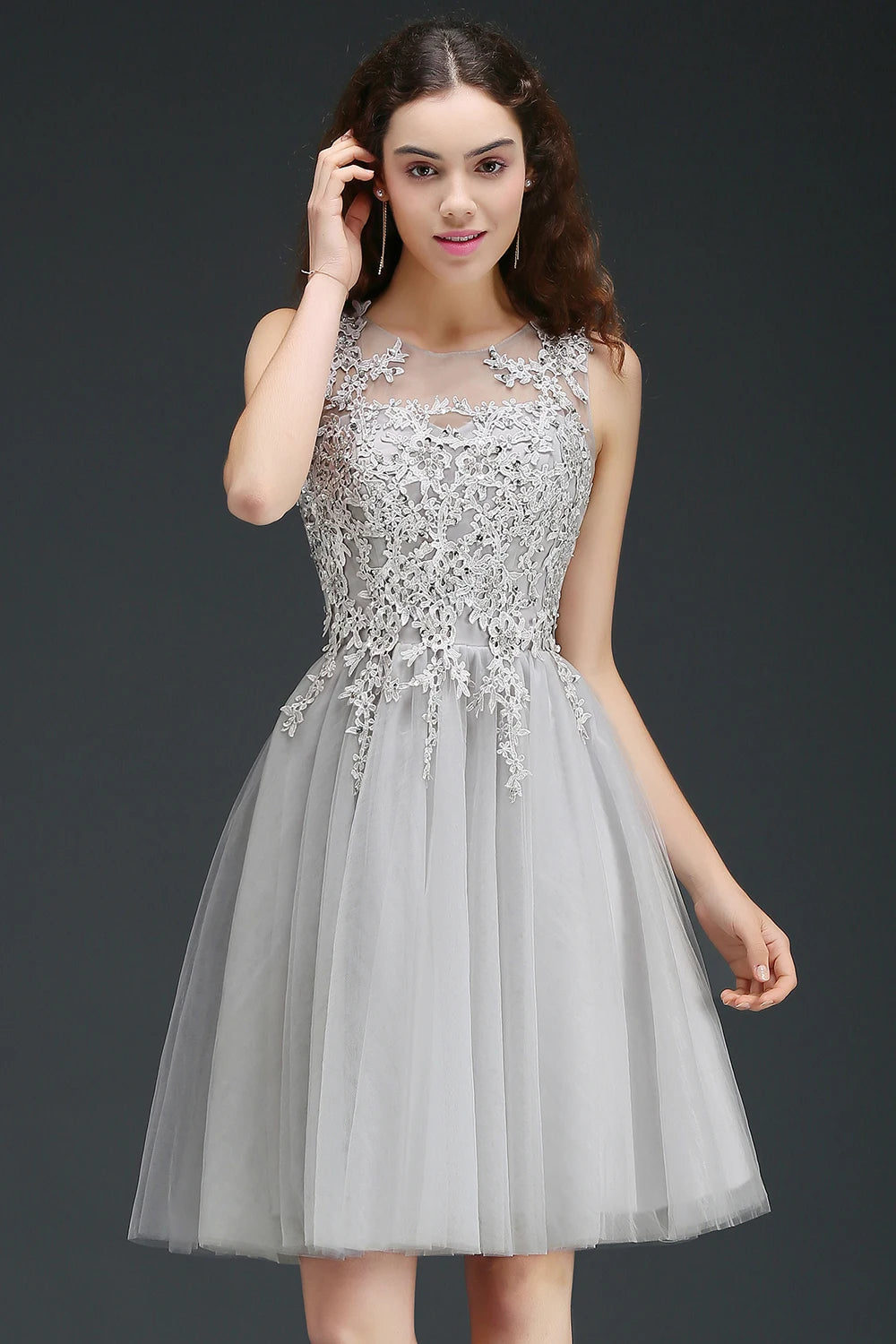 Robe dentelle tulle