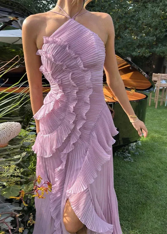 Robe à volant longue