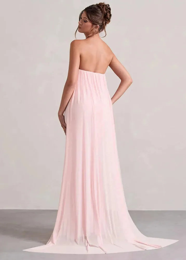 Robe longue fendue ceremonie