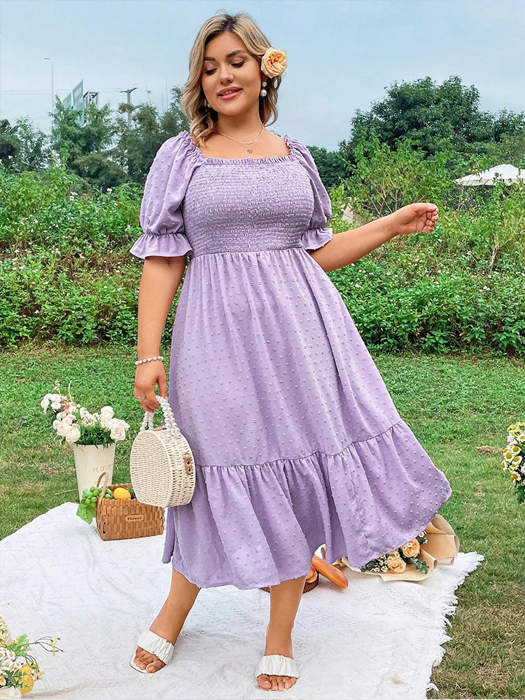 Robe lilas grande taille