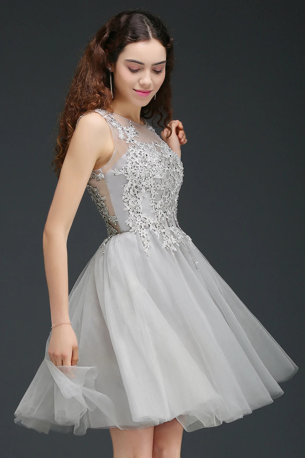 Robe dentelle tulle