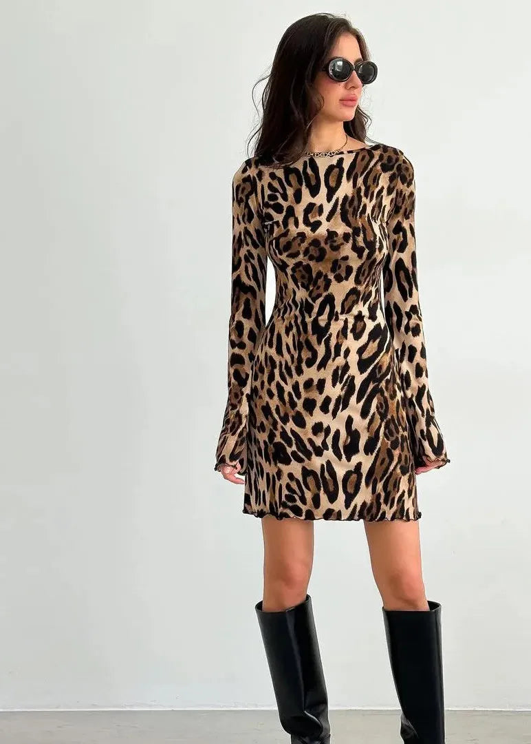 Robe en léopard