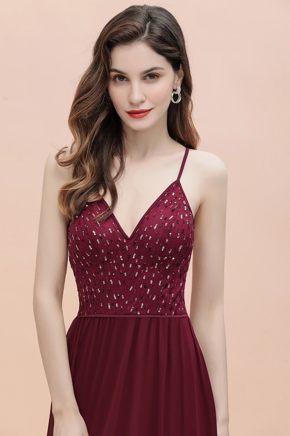 Robe demoiselle d honneur bordeaux