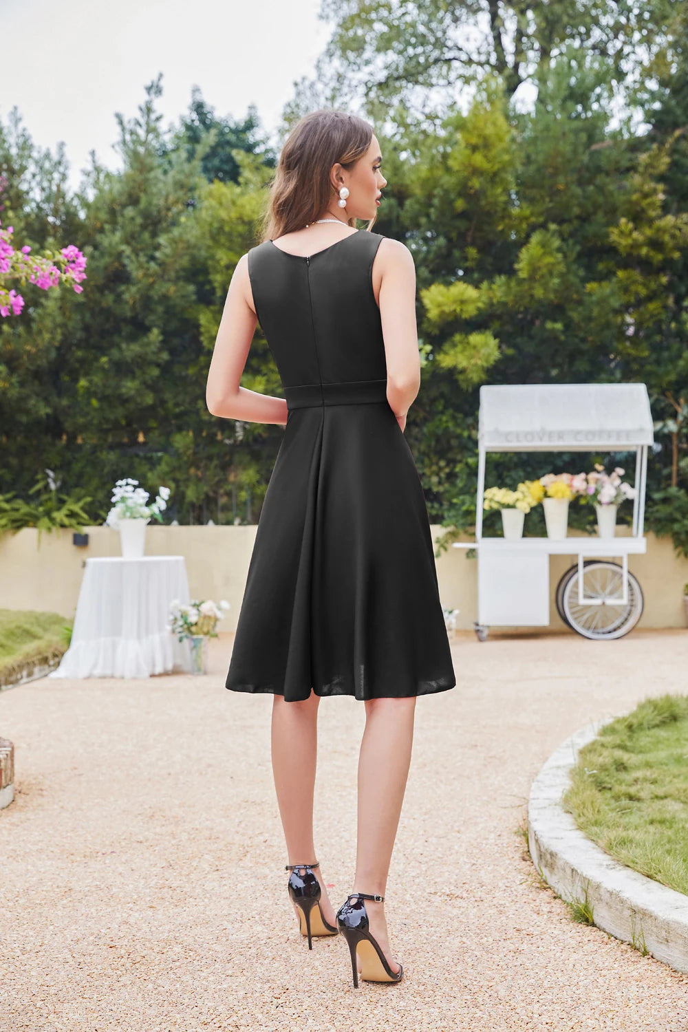 Robe courte empire